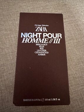 ZARA Night Pour Homme III - Brown & White Packaging